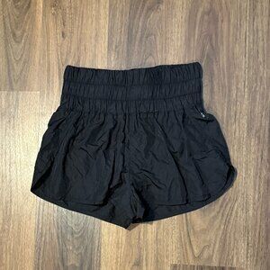 Free People Movement The Way Home Shorts Womens Large Black Activewear